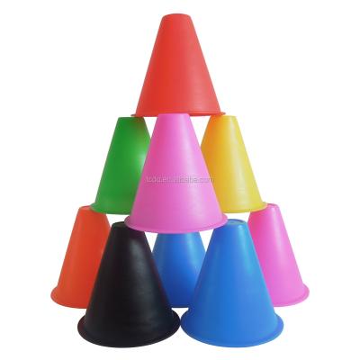 China 3 Inch PE Soft Sports Roller Skating Forming Cones For Roller Skating for sale