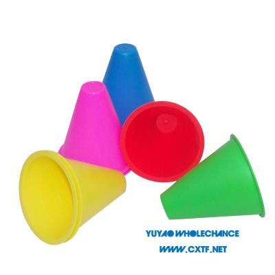 China 3 Inch PE Soft Sports Roller Skating Shaping Cones Sports For Roller Skating for sale