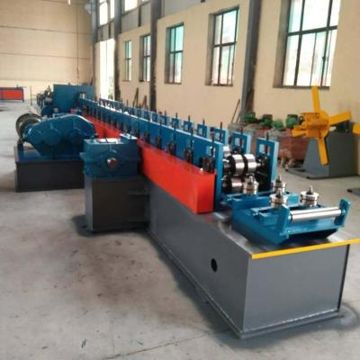 China Hotels Post and Rail and Fence Roll Forming Machine Colored Gloss Tile Wire Mesh Post Machine Steel Construction 10-15m/min Cr12mov for sale