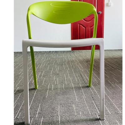 China Other New Modern Leisure Plastic Dining Chair Outdoor Furniture Can Be Stackable And Colored for sale