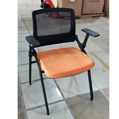 China Hot Selling Plastic Dining Chair (Armrest) Training Chair Adjustable With Adjustable Armrest Conference Office Chair Fold Able for sale