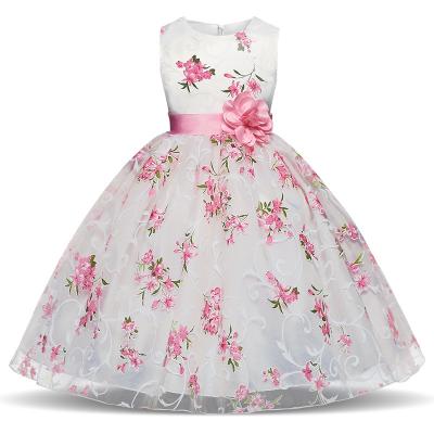 China 2022 New Washable Custom Made Flower Girl Dress Design Dress Wedding Kids Princess Dress For Girl 2-12 for sale