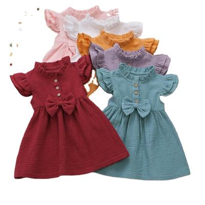 China 2022 new summer style custom made girl dress breathable baby clothes kids baby clothes cotton dress baby clothes for sale