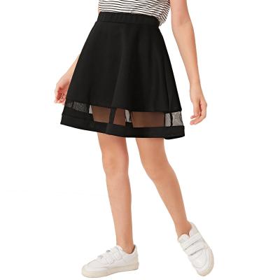 China High Quality Anti-wrinkle Summer Design Kids Fashion Casual A Line Skirt OEM Custom Girls Tutu Skirt for sale