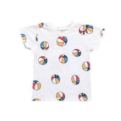 China ODM Custom Kids Summer Cotton Fashion Print Short Sleeve T-shirt Anti-Shrink Sports Casual T-shirt Baby Boy and Girls Tops for sale