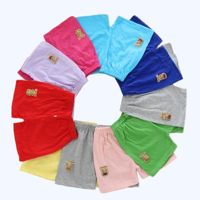 China Cheap Children's Anti-pilling Children's Shorts Kids Clothing Shorts Custom Manufacturers Summer Support Boys And Girls Can Wear 100% Cotton Solid Color Boxers for sale