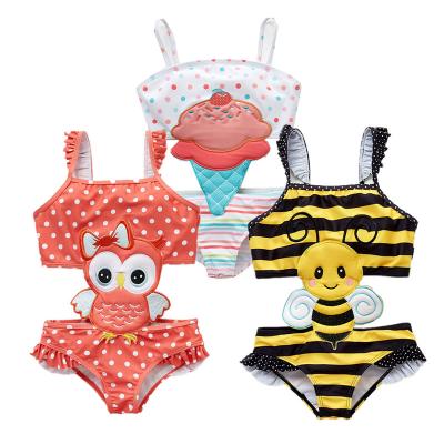 China 2022 Fashion Cartoon Baby Swimwear Girls Kids Hot Selling Custom Made High Quality Bikini Swimming Summer Cute Beach Swimwear Breathable for sale