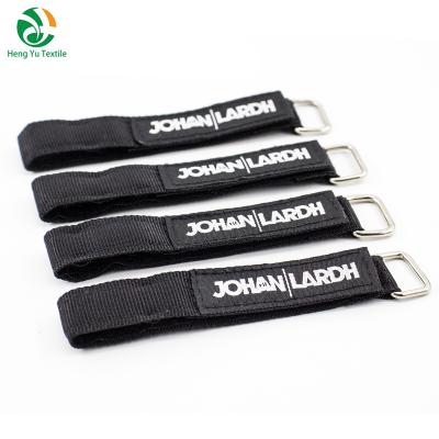 China Viable Factory Whole Sale Hook And Loop Webbing Strap With Metal Buckle for sale