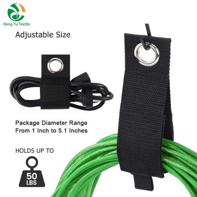 China Viable Whole Factory Sale Customized Logo Hook And Loop Webbing Storage Straps for sale