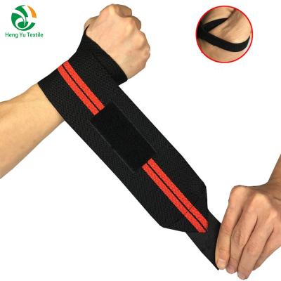 China Nylon Factory Customized Adjustable Powerlifting Wrist Strap For Gym for sale