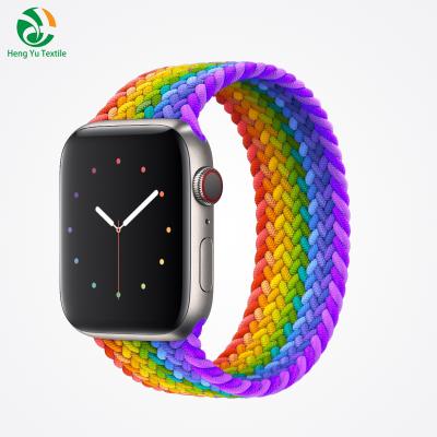 China Fabric factory whole sale custom logo watch strap for apple watch for sale