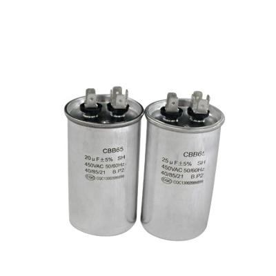 China CBB65 Air Conditioner Capacitor 60uf 450VAC General Electric AC Capacitor for sale