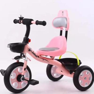 China Ride On Toy New Fashion Plastic Tricycle For Children 1-6 Years Old Baby Tricycle Kids Steel Tricycle With Music for sale