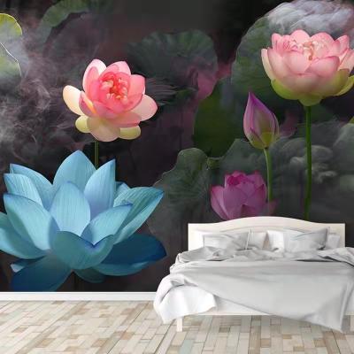 China Custom Modern 3D Landscape Waterproof Mural Wallpaper Modern Background for sale