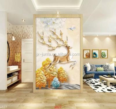 China 3D Material Modern Fabric Wall Covering Wall Painting Decorative Wall Cloth for sale