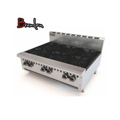 China Commercial Tending Products New Gas Stove Gas Burner Cooker Design Gas Burner Parts Commercial 6 Burner for sale