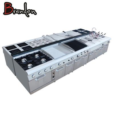 China Luxurious And Fashion 5 Star Restaurant Stainless Steel Equipment Kitchen Hotel Equipment for sale