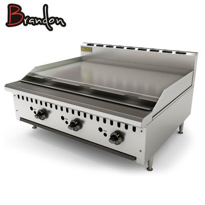 China Stainless / Cast Iron Commercial Gas Flat Plate Stainless Steel Pancake Worktop Equipment Catering for sale