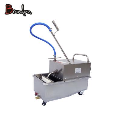 China Commercial Catering Deep Fryer Commercial Chicken Oil Filter Machine for sale