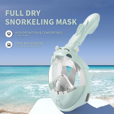 China 180 Wide View Thenice Wholesale Kids Swimming Diving Toys Set Full Face Snorkel Mask for sale