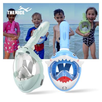 China 180 New THENICE Wide View Water Sport Play Equipment Masks Full Face Air Intake Swimming Diving Mask For Kids for sale