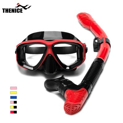 China Eco-friendly wholesale custom made swimming anti-fog diving goggles diving equipment eyewear for adult for sale