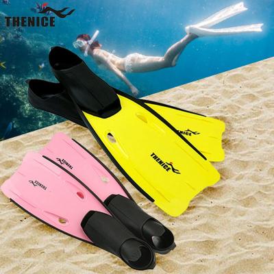 China Scuba Diving Snorkeling Swimming Fins High Quality Snorkeling Long Diving Fins For Men Women Freediving Rubber Fins for sale