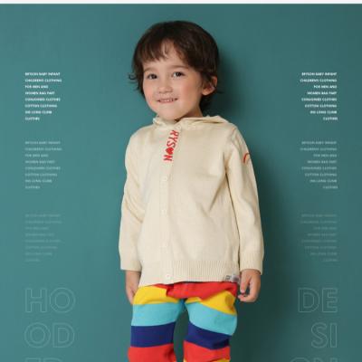 China Kids Boutique Winter Apparel O-Neck Boy And Girl Custom Sustainable Boy And Girl Kid Cardigan Sweater for sale