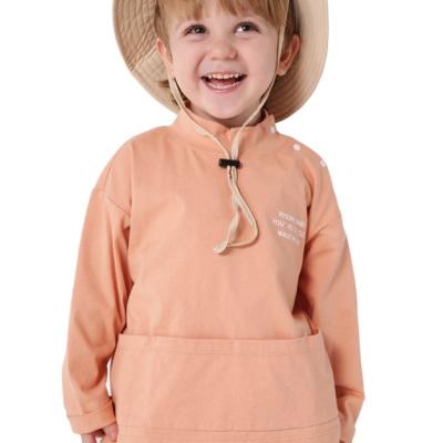 China Cheap Plain Long Breathable Soft Cotton T-shirt Baby Sleeve Baby T-shirt Inner 100% Cotton Kids T-shirt Wholesale for sale