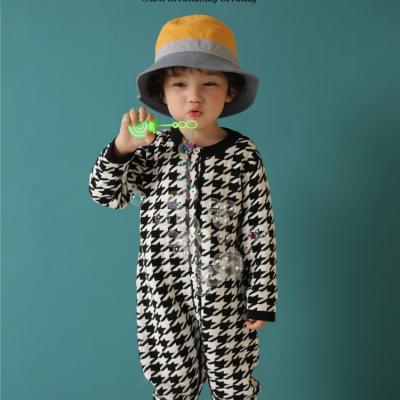 China Breathable OEM Custom Wholesale 100% Cotton Autumn Winter Long Sleeve Romper Two Pieces Baby Clothes Sets for sale