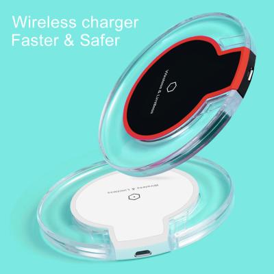 China Radio Charging 2022 Hot Sales Android Charger K9 Wireless OEM Logo Holder With Led Light Phone for sale