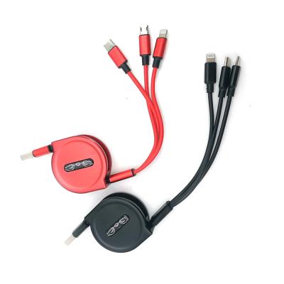 China Fast Charging Speed ​​2022 New Design Factory Price 3 In 1 Multi Function Charging Data Cable High Quality Adapter Cable For Type-C Iphone Use for sale