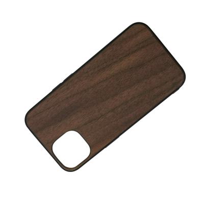 China Cheap Custom Real Bamboo Mobile Phone Wooden Phone Case Shockproof TPU Cover For Iphone 11 pro 12 13 for sale