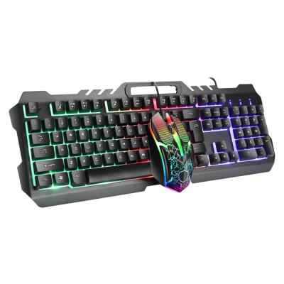 China Wholesale Keyboard Mouse Anti-drop Gaming USB RGB Combo Mechanical Keyboard for Italian Language Russian Germany in stock for sale