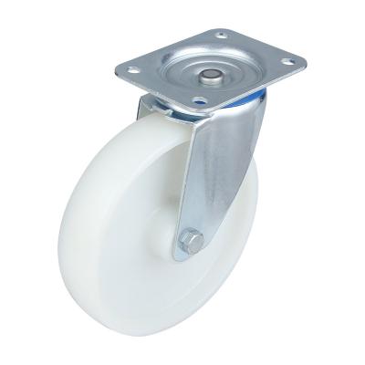 China Inexpensive Durable Swivel Cart All Terrain Plate 4 Inch PP Caster White Small Wheel for sale