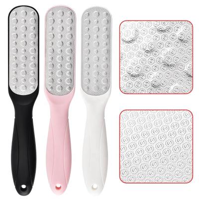 China Luxury Foot File Washable Steel Feet Metal Scrubber Dead Skin Exfoliator Machines Portable Feet Rub Pedicure Steel Callus Remover for sale