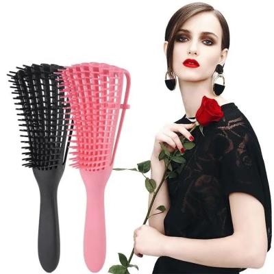 China ABS Luxury Soft Nylon Wavy Natural Comb Plastic Hair Detangling Comb Massager Eight Claw Straight Hair Comb Salon Comb Plastic Hair Detangling Comb for sale