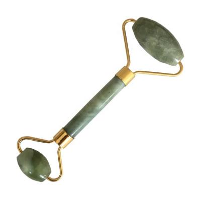 China Jade Stone Anti Aging Luxury Natural Green Quartz Face Skin Roller Women Body Massage Tool Foot Massager Facial Beauty Jade Roller for sale