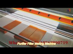 1050mm width purifier filter making machine 220v / 380v cnc knife pleating machine
