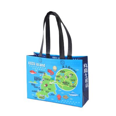 China Reusable Tote Foldable pp Recyclable Custom Grocery Nonwoven Shopping Bag Logo Cartoon Printed Recycle Promotional for sale