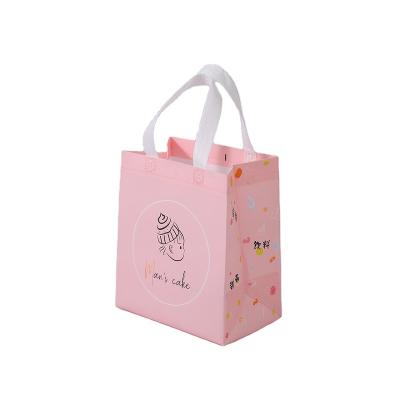 China Eco Friendly Non Woven Handled Shopping 120gsm 140gsm PP Woven Tote Bag Waterproof Grocery Store Custom Reusable Recyclable RPET for sale