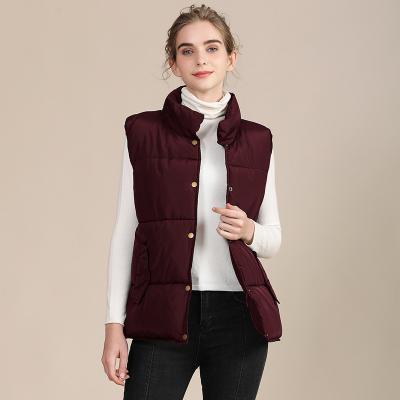 China Autumn and winter new version Korean viable cotton vest female short shoulder jacket horse clip padded jacket vest c for sale