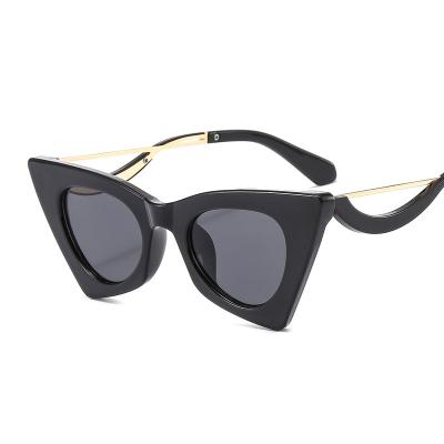 China Fashion New Custom Sunglasses 2022 Fashion Sunglasses New Polarized Retro Cat Eye Sunglasses For Women for sale