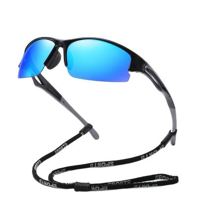 China Sports sunglasses 2022 custom logo OEM uv400 outdoor lenses cycling sunglasses plastic men sports polarized sunglasses for sale