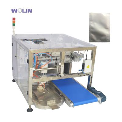 China Weighlin juice food ink oil premade multifunction pouch auto fill seal mini horizontal 2 station doypack packing machine for sale