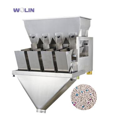 China Food Intake For Running 1 2 3 4 Weigher Smart Vibratory Head Electric Linear Beans Small Scale 5-2kg Granules Rice Seed for sale