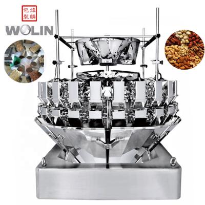 China High Speed ​​Mixed Food Nuts Snacks 24 Head Multihead Weigher Mixing Nuts Weighing Packing Machine for sale