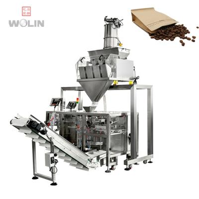 China Automatic coffee bean powder coffee gusset bag food standup pouch packaging machine for sale