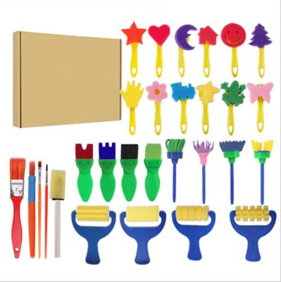 China Seal EVA Graffiti Paint Brush Nylon Nylon Children's Sponge Painting Brush for sale