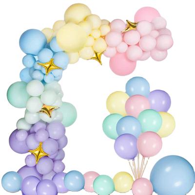 China Modern Modern 185 Pcs Set Pastel Latex Balloons Assorted Macaron Balloons Garland Kit for sale